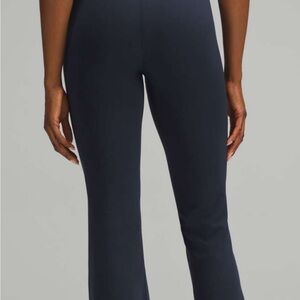 Lululemon Navy Blue Wunder Under High-Rise Flare Pants.